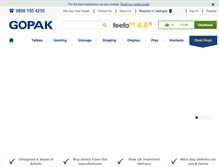 Tablet Screenshot of gopak.co.uk